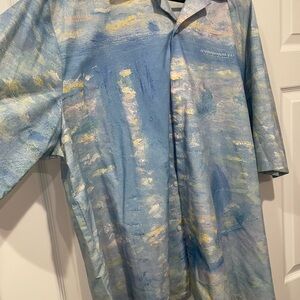 Men's Blue Short Sleeve Shirt